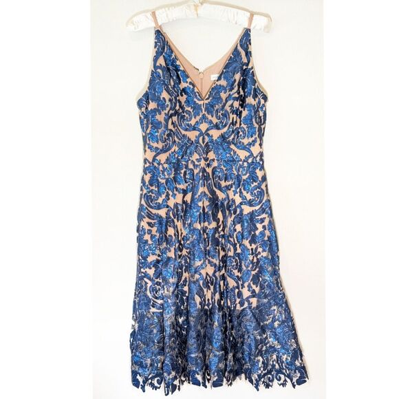 Dress The Population Blair Lace Navy Blue Dress - Picture 6 of 15